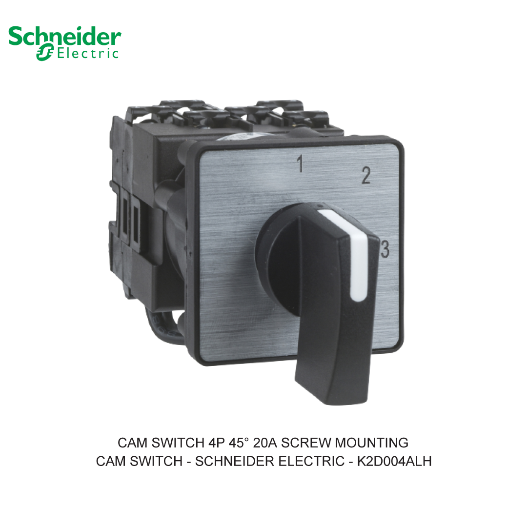 CAM SWITCH 4P 45° 20A SCREW MOUNTING