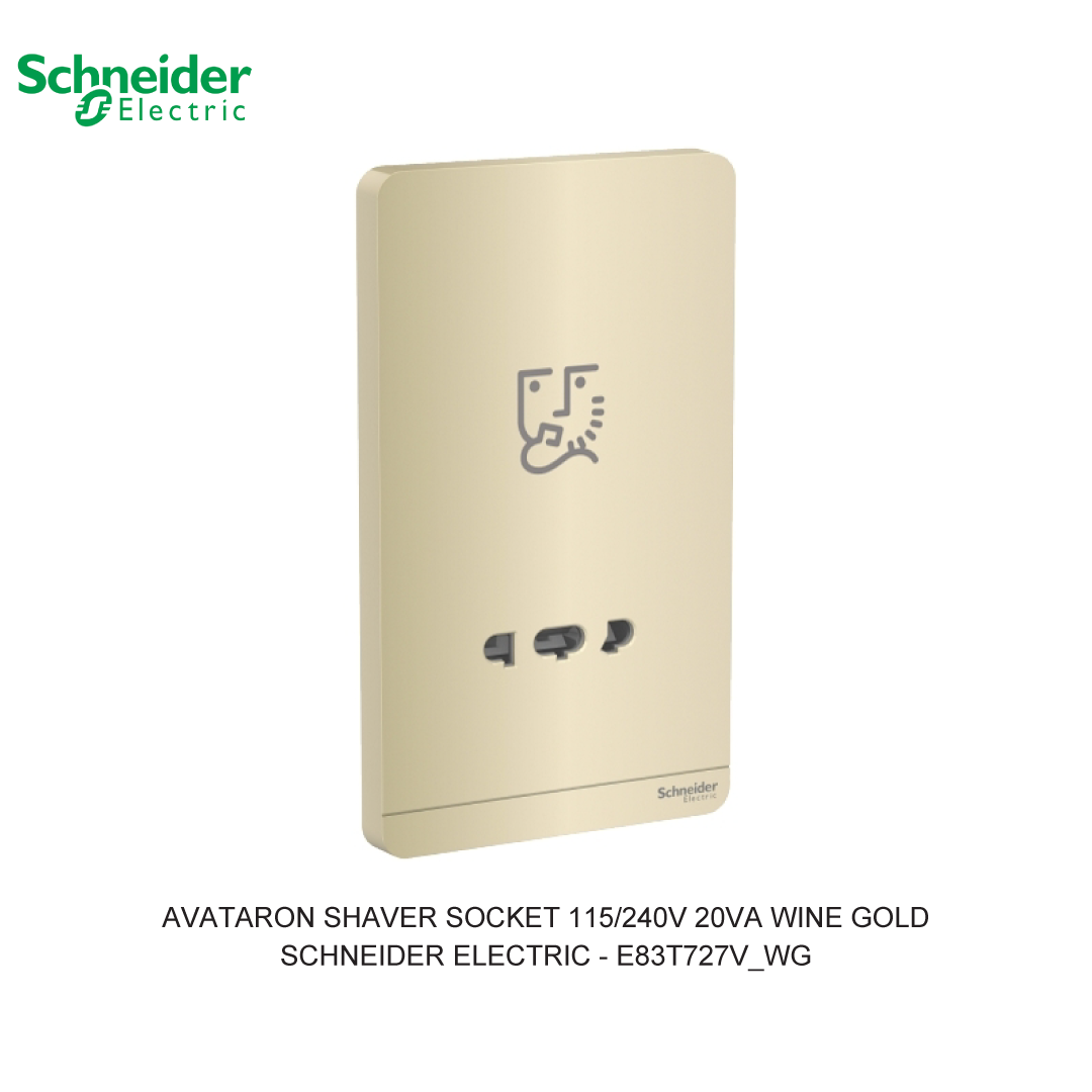 AVATARON SHAVER SOCKET 115/240V 20VA WINE GOLD