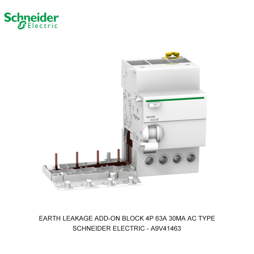 EARTH LEAKAGE ADD-ON BLOCK 4P 63A 30MA AC TYPE