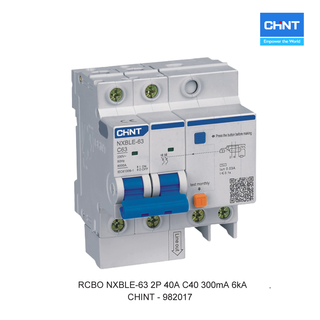 RCBO NXBLE-63 2P 40A C40 300mA 6kA