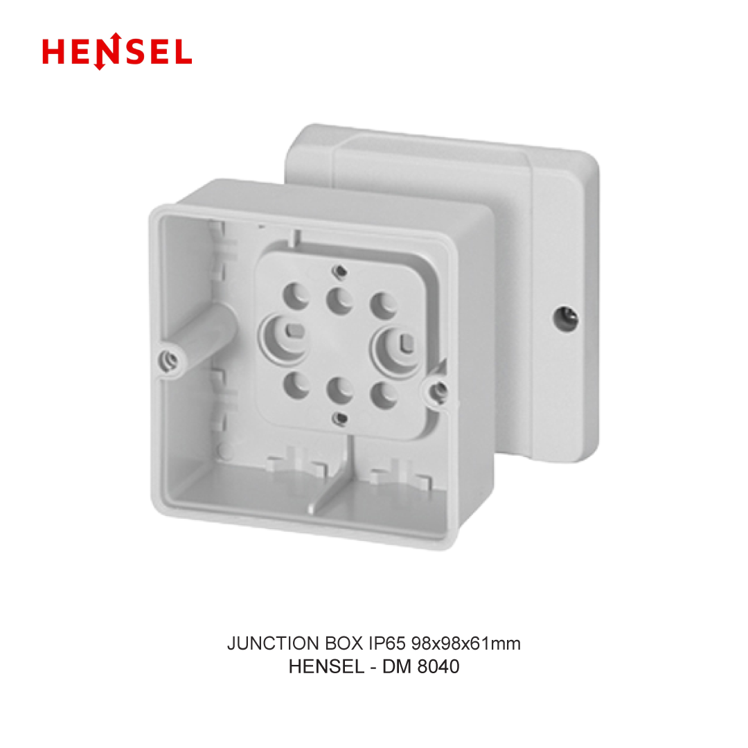 JUNCTION BOX IP65 98x98x61mm PLAIN WALL