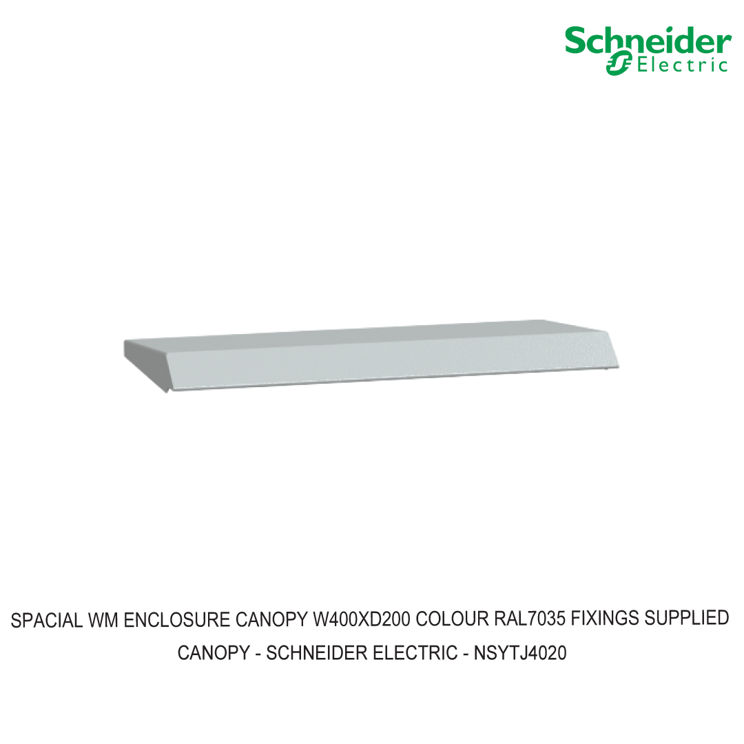 SPACIAL WM ENCLOSURE CANOPY W400XD200 COLOUR RAL7035 FIXINGS SUPPLIED