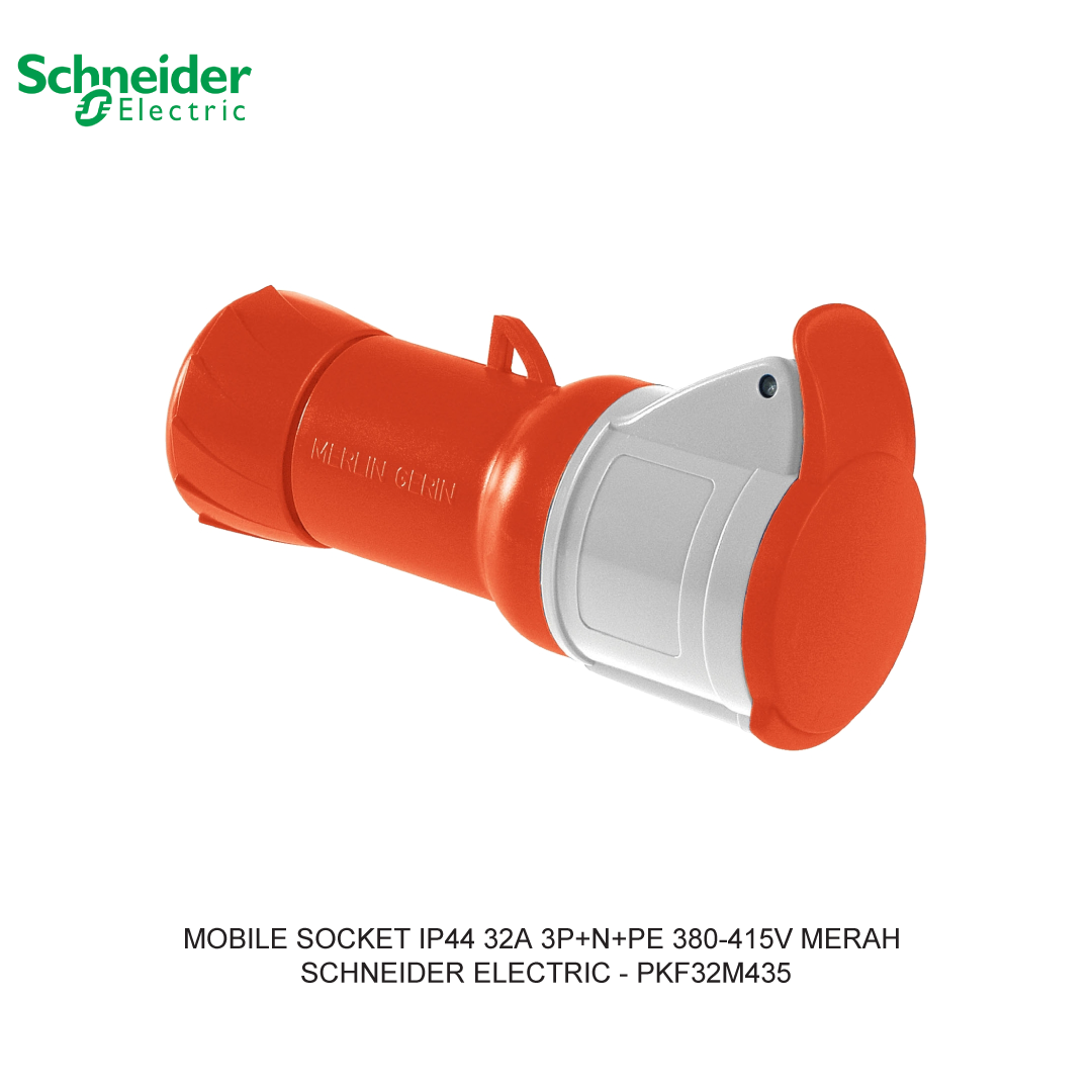 MOBILE SOCKET IP44 32A 3P+N+PE 380-415V MERAH