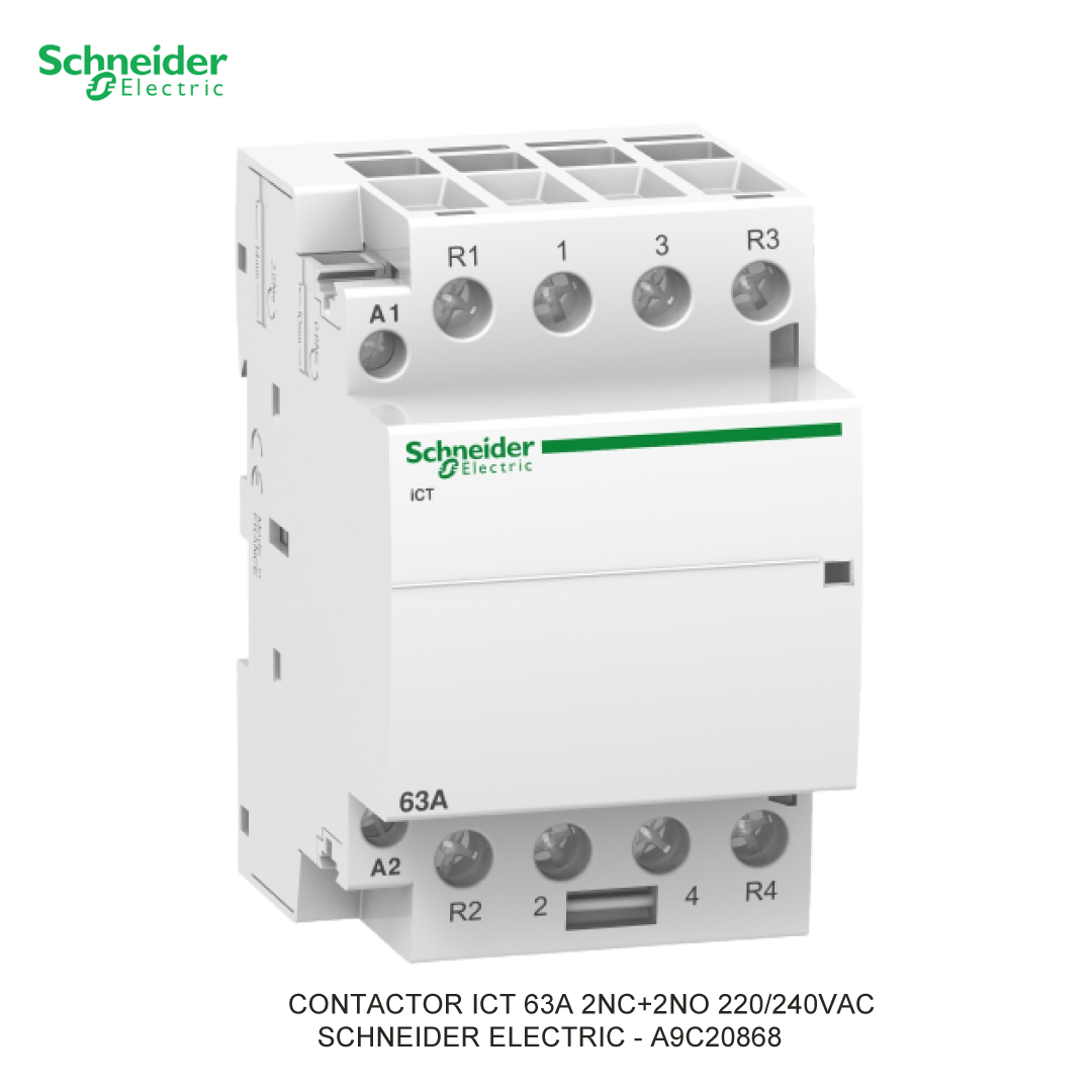 CONTACTOR ICT 63A 2NC+2NO 220/240VAC