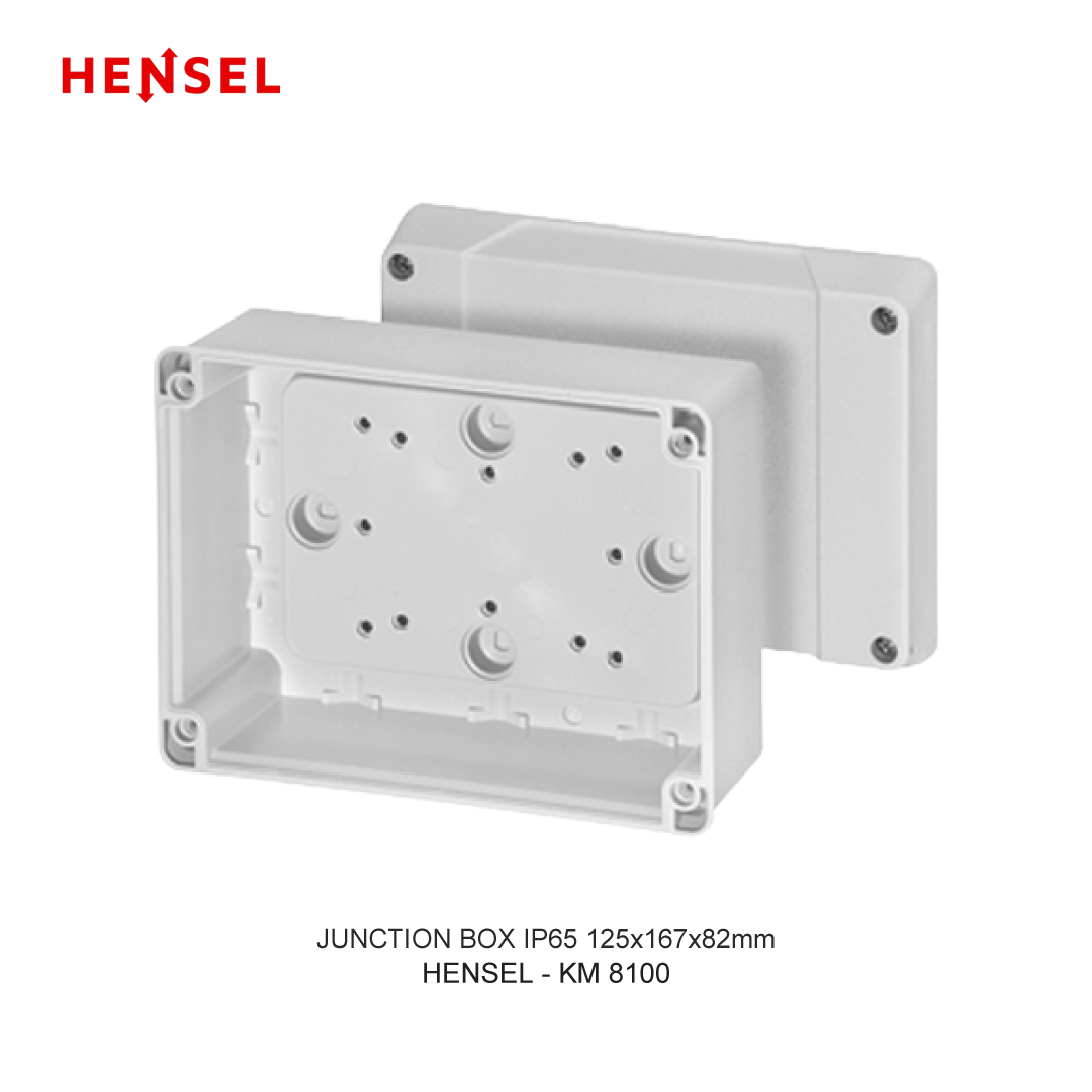 JUNCTION BOX IP65 125x167x82mm PLAIN WALL