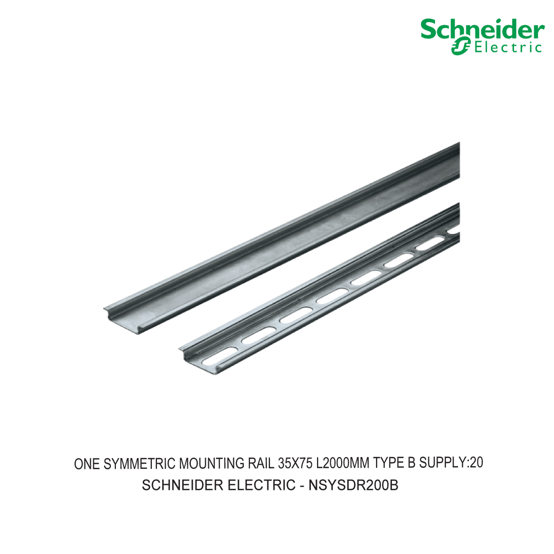 ONE SYMMETRIC MOUNTING RAIL 35X75 L2000MM TYPE B SUPPLY:20
