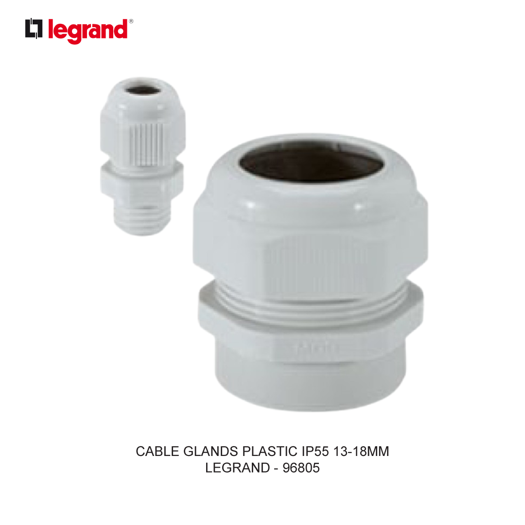 CABLE GLANDS PLASTIC IP55 13-18MM