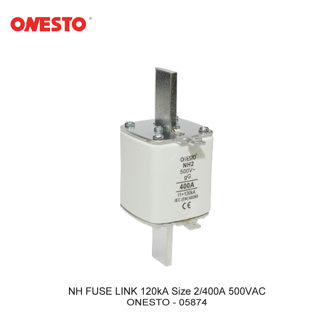 NH FUSE LINK 120kA Size 2/400A 500VAC
