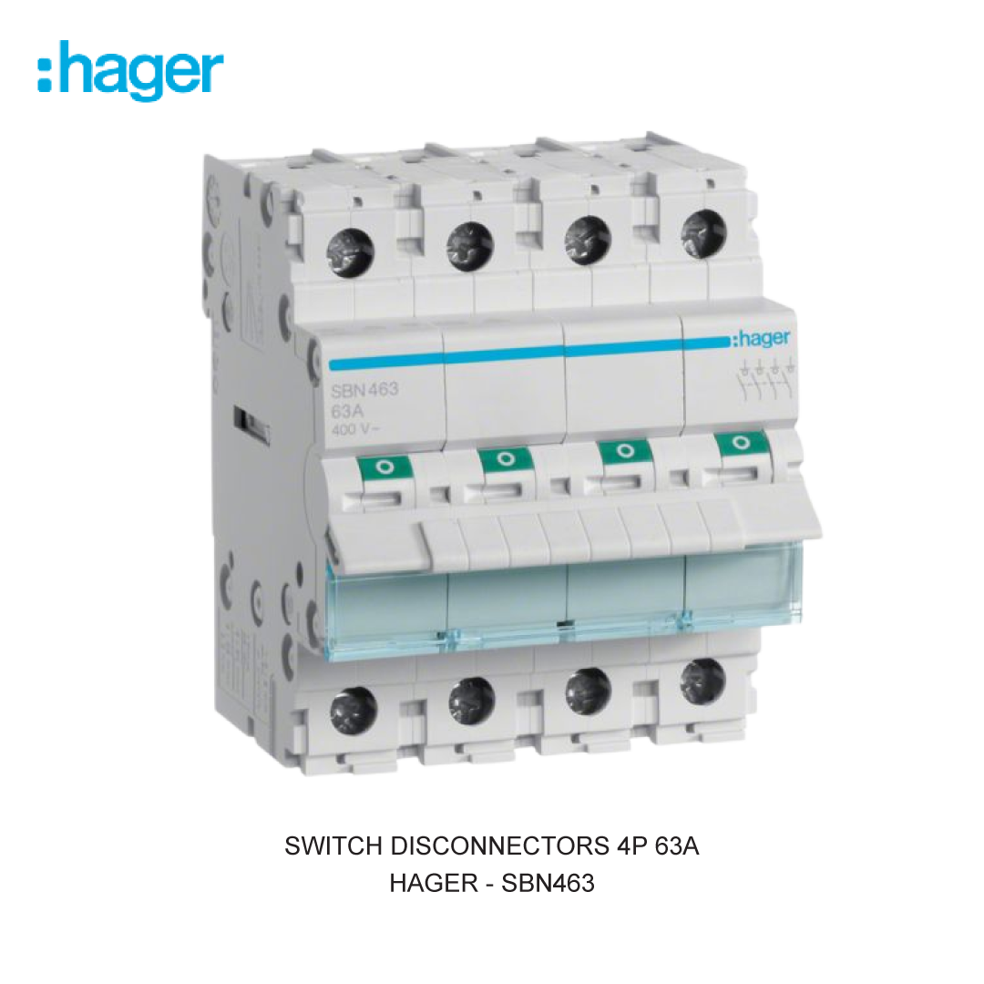 SWITCH DISCONNECTORS 4P 63A