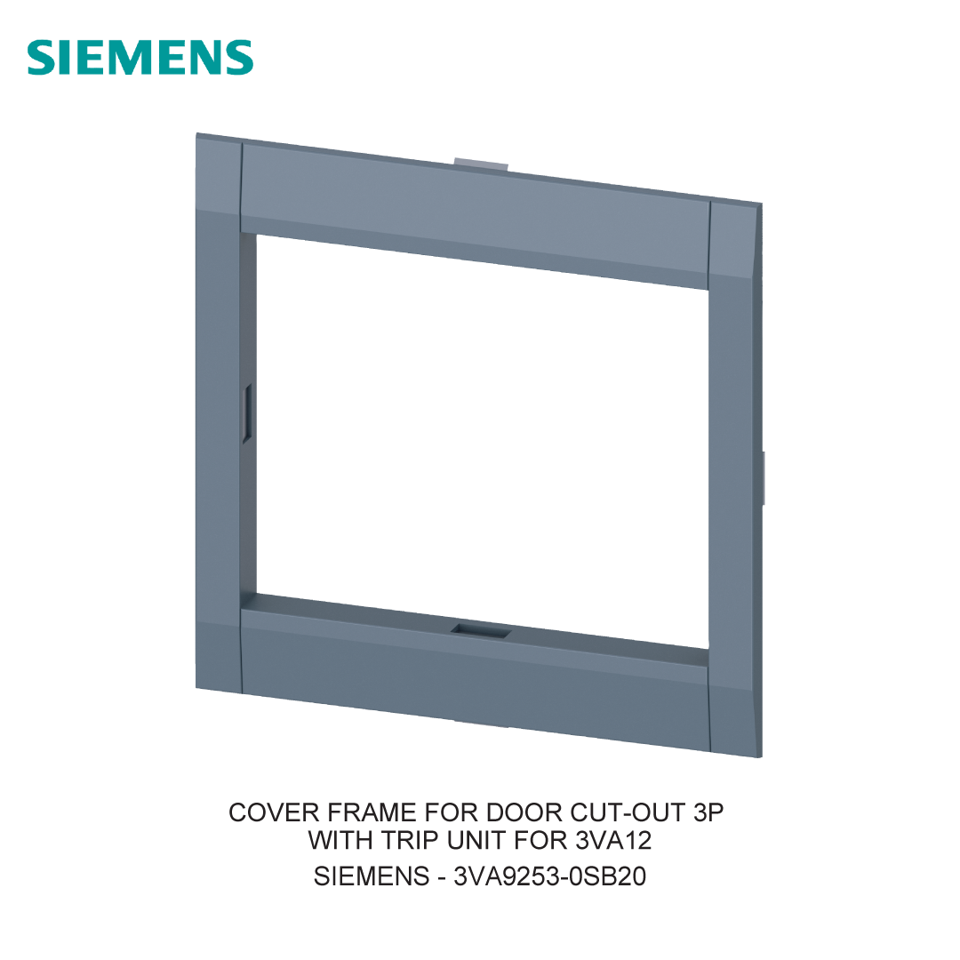 COVER FRAME FOR DOOR CUT-OUT 3P WITH TRIP UNIT FOR 3VA12