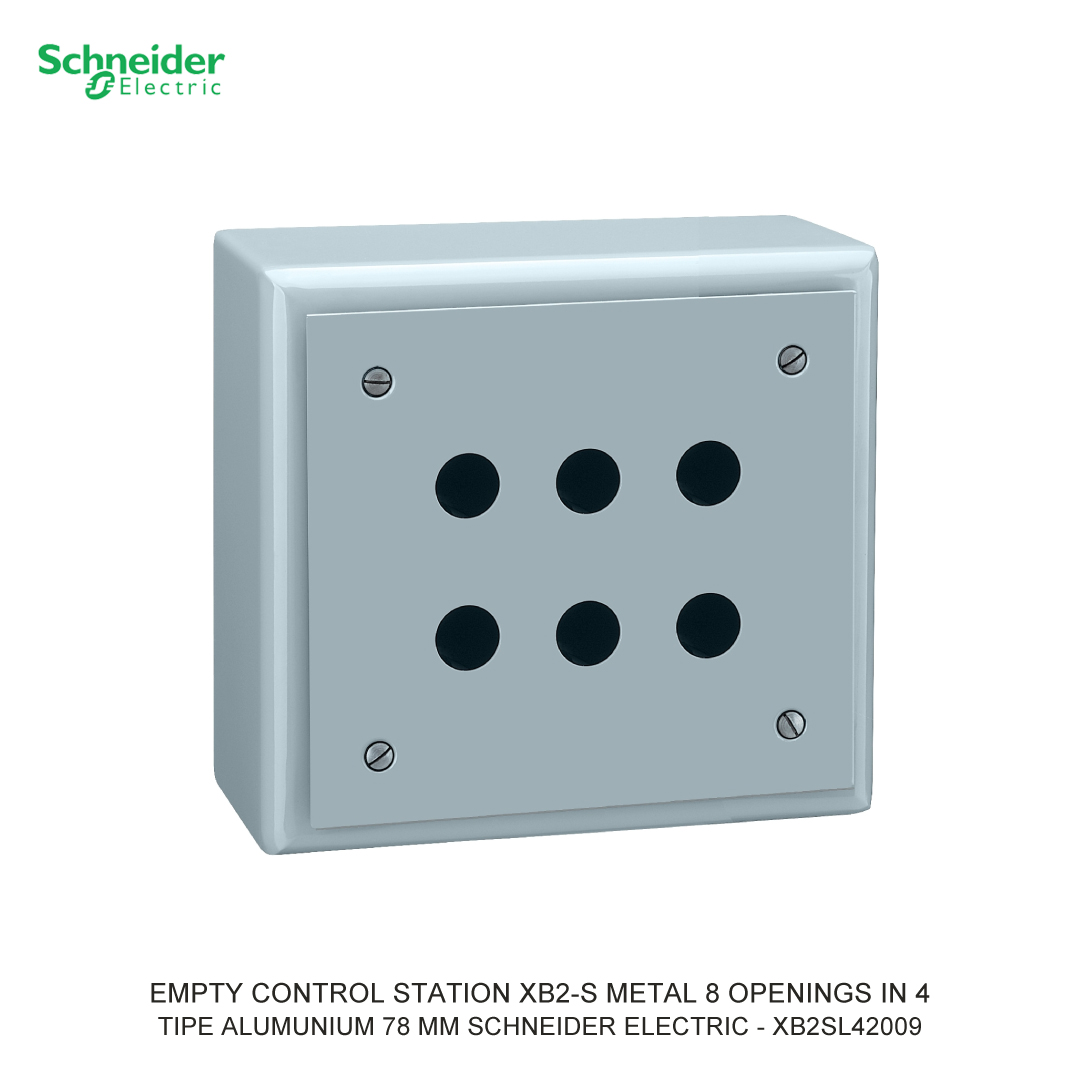 EMPTY CONTROL STATION XB2-S METAL 8 OPENINGS IN 4 COLUMNS