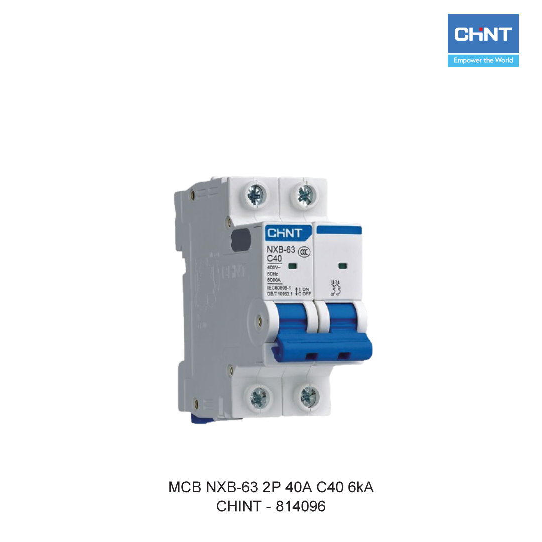MCB NXB-63 2P 40A C40 6kA