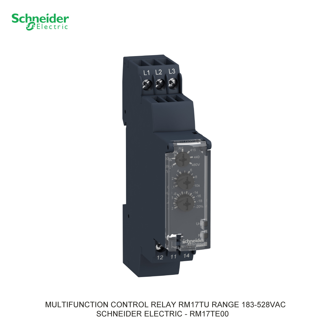 MULTIFUNCTION CONTROL RELAY RM17TU RANGE 183-528VAC SCHNEIDER ELECTRIC
