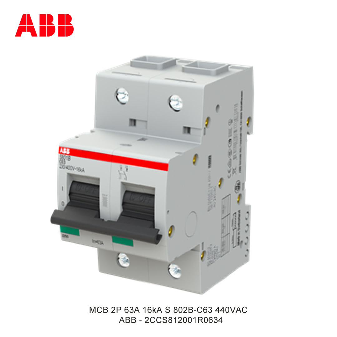 MCB 2P 63A 16kA KURVA C