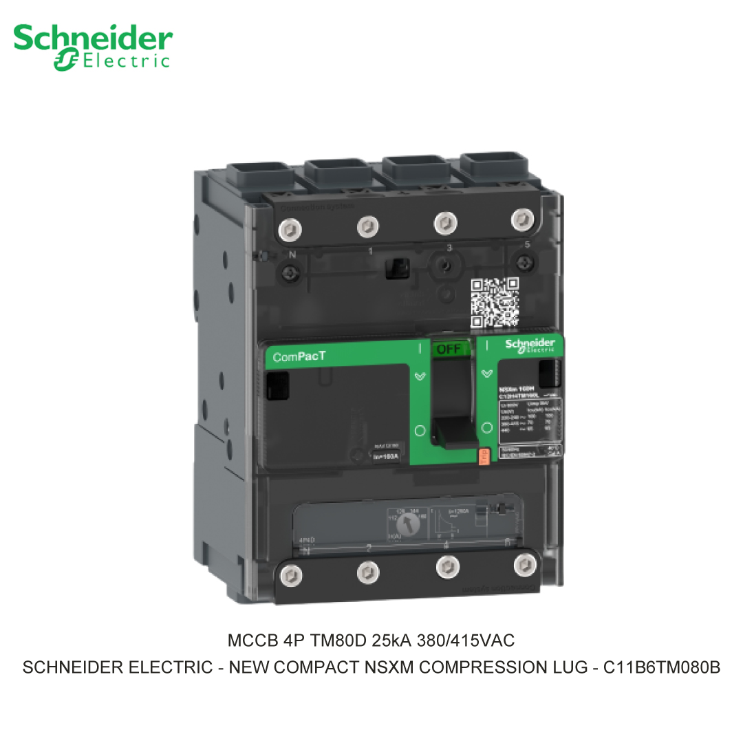 MCCB 4P TM80D 25KA 380/415VAC