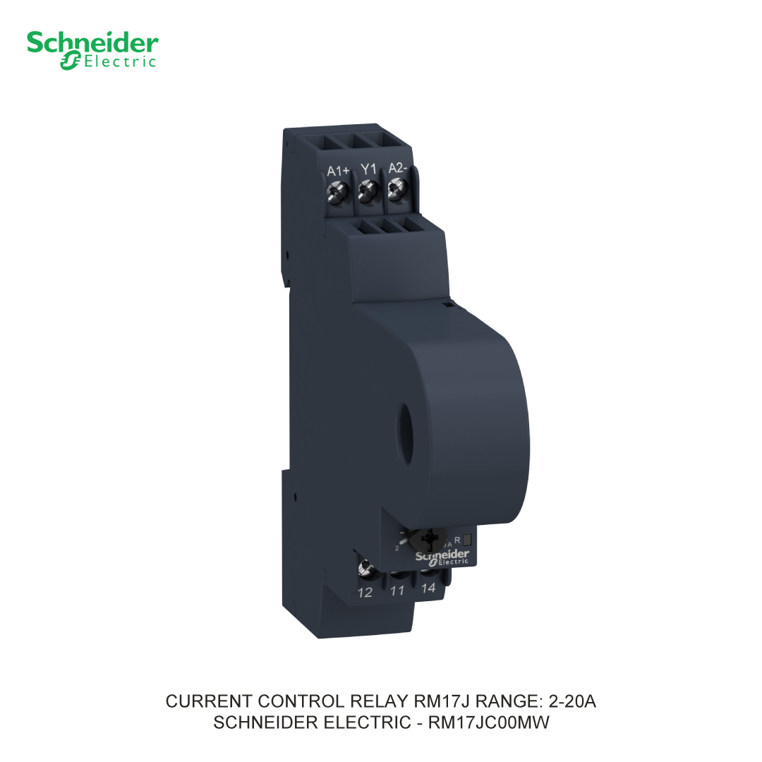 CURRENT CONTROL RELAY RM17J RANGE: 2-20A SCHNEIDER ELECTRIC