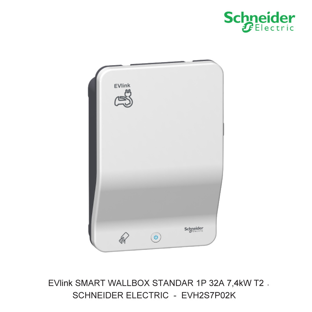 EVLINK WALLBOX STANDAR 1P 32A 7,4KW T2 SOCKET OUTLET