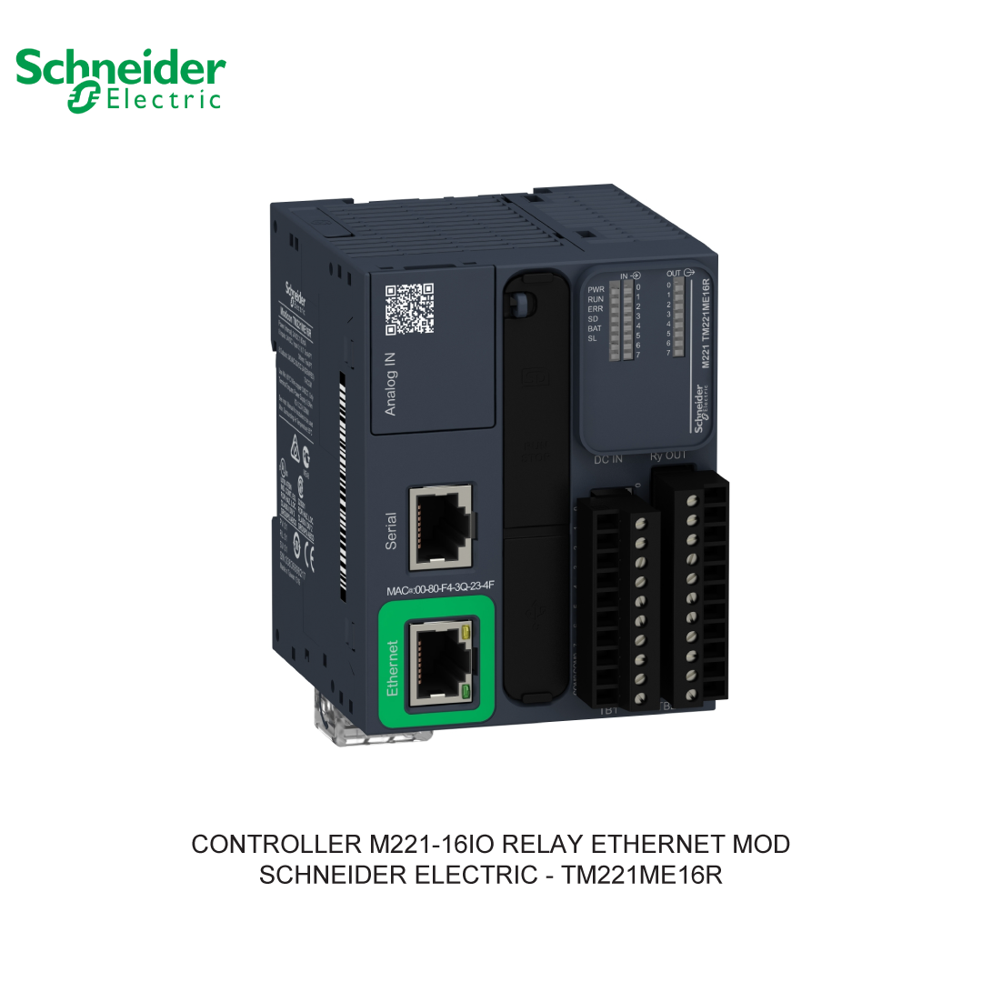 CONTROLLER M221-16IO RELAY ETHERNET MOD