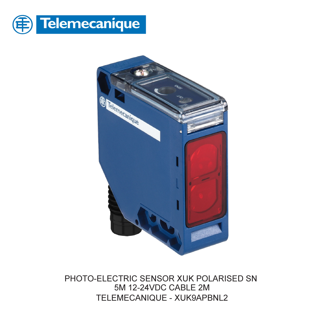PHOTO-ELECTRIC SENSOR XUK POLARISED SN 5M 12-24VDC CABLE 2M