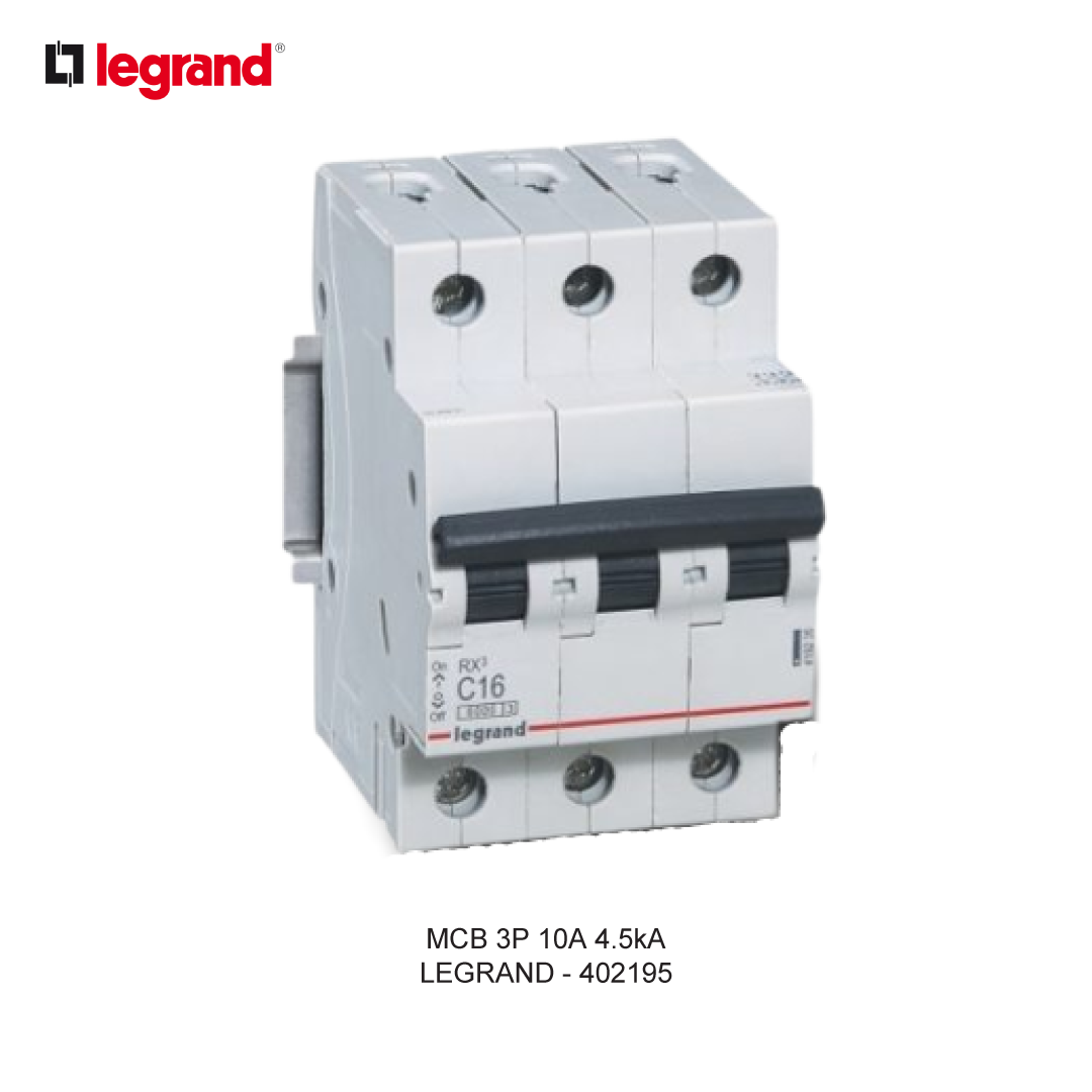 MCB 3P 10A 4.5kA