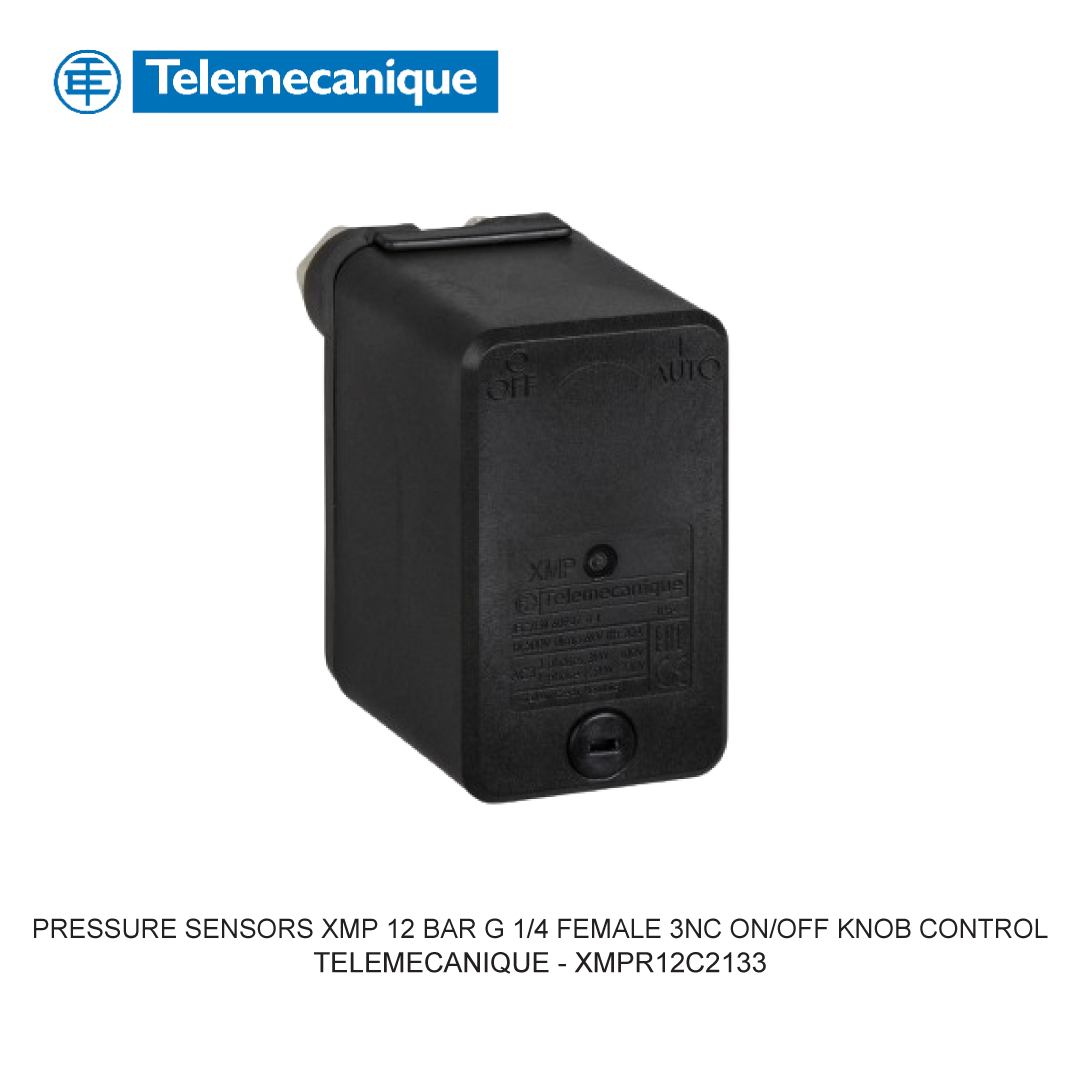 PRESSURE SENSORS XMP 12 BAR G 1/4 FEMALE 3NC ON/OFF KNOB CONTROL