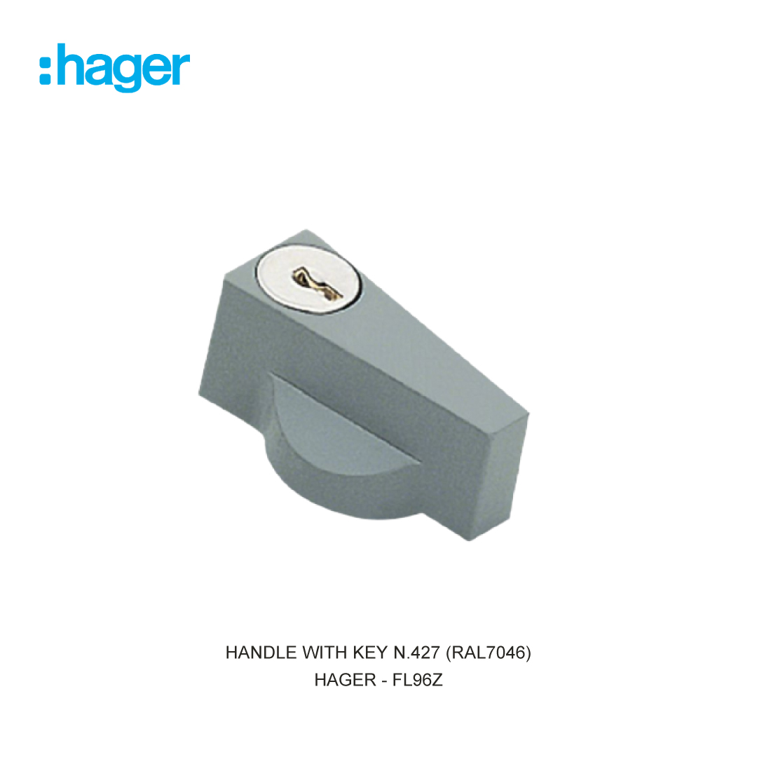 HANDLE WITH KEY N.427 (RAL7046)