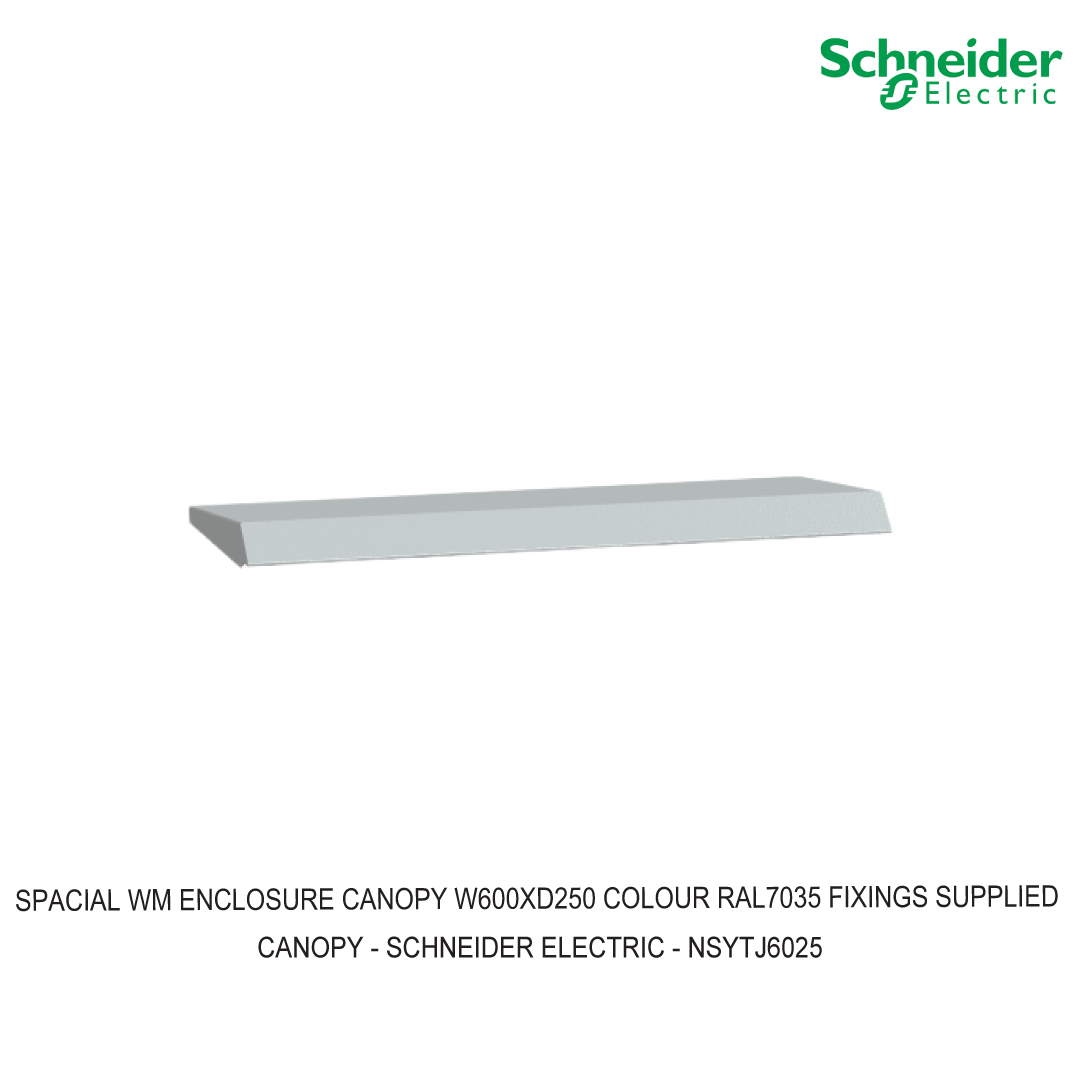 SPACIAL WM ENCLOSURE CANOPY W600XD250 COLOUR RAL7035 FIXINGS SUPPLIED