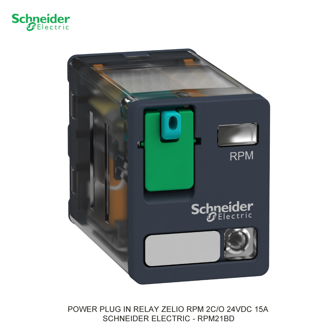 POWER PLUG IN RELAY ZELIO RPM 2C/O 24VDC 15A SCHNEIDER ELECTRIC