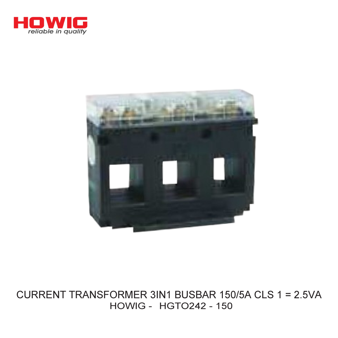 CURRENT TRANSFORMER 3IN1 BUSBAR 150/5A CLS 1 = 2.5VA