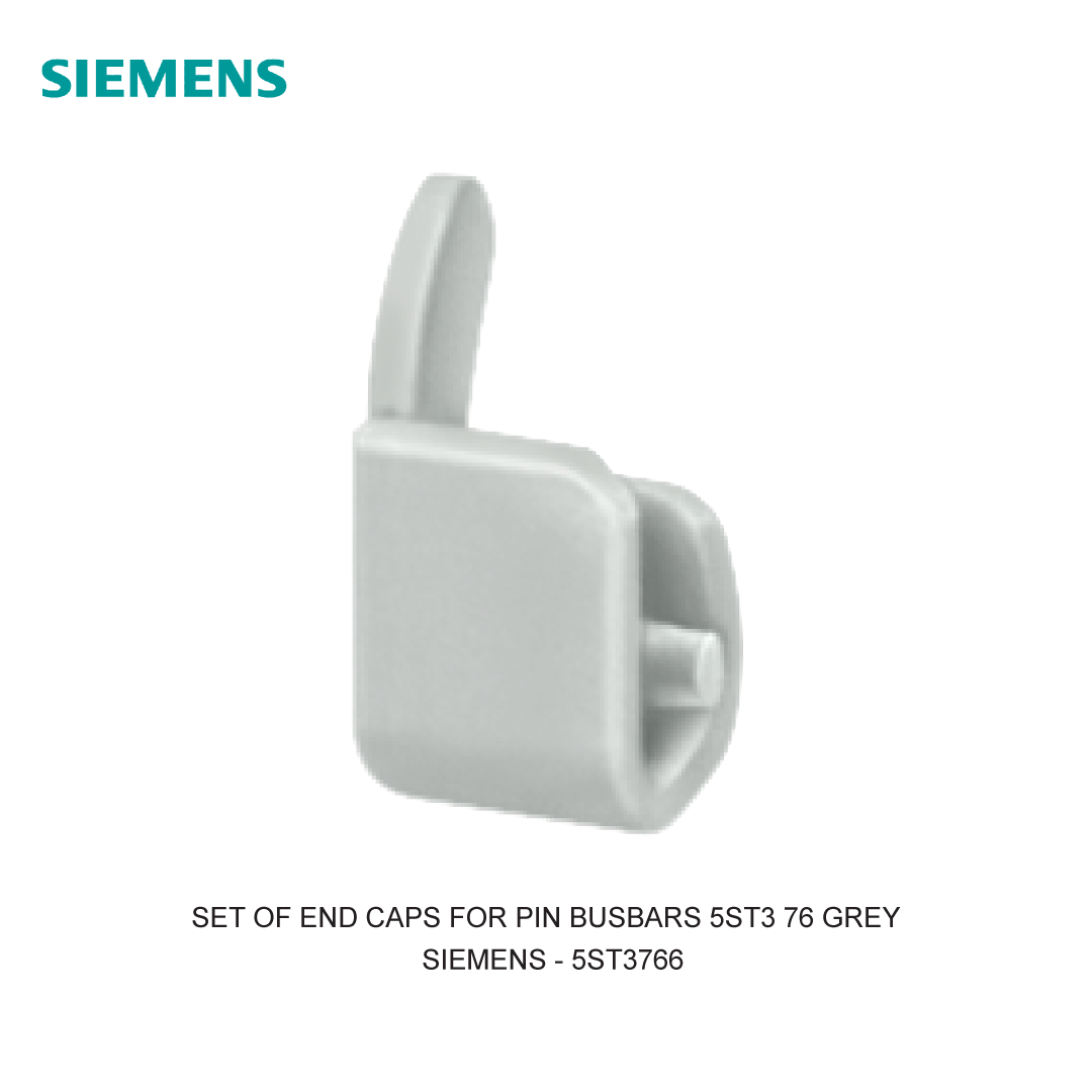 SET OF END CAPS FOR PIN BUSBARS 5ST3 76 GREY