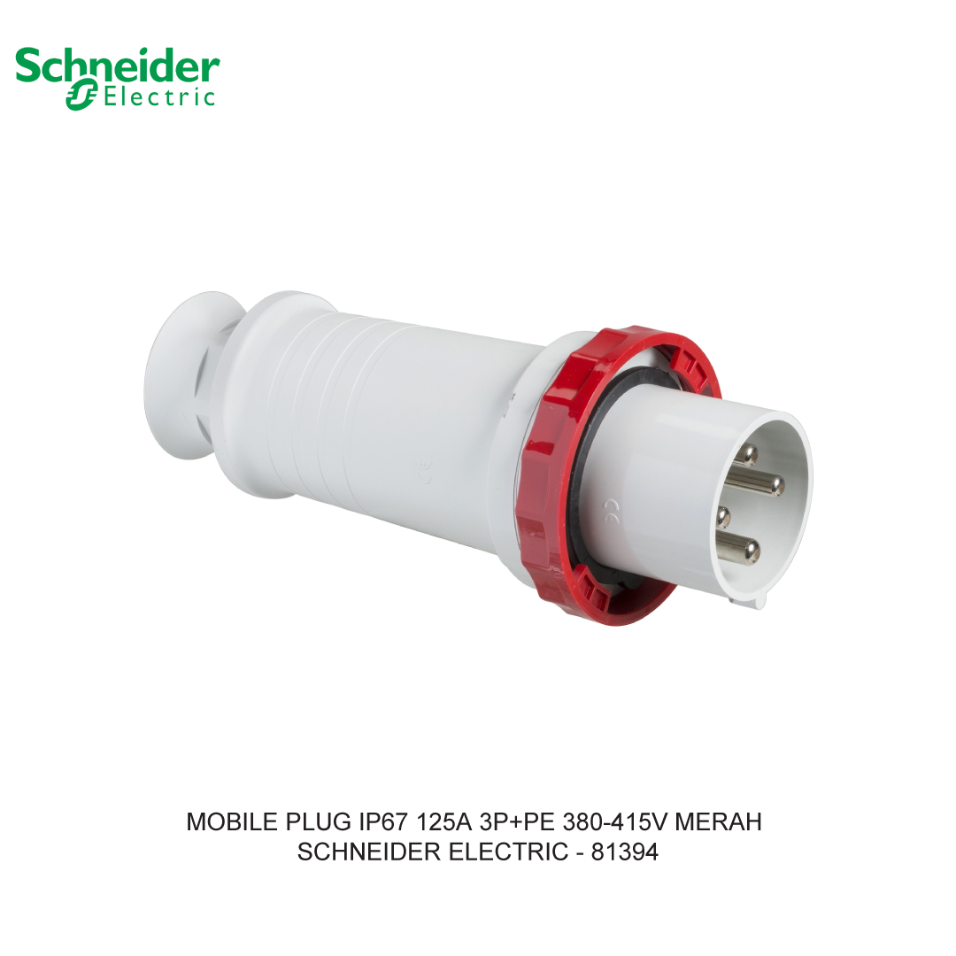 MOBILE PLUG IP67 125A 3P+PE 380-415V MERAH