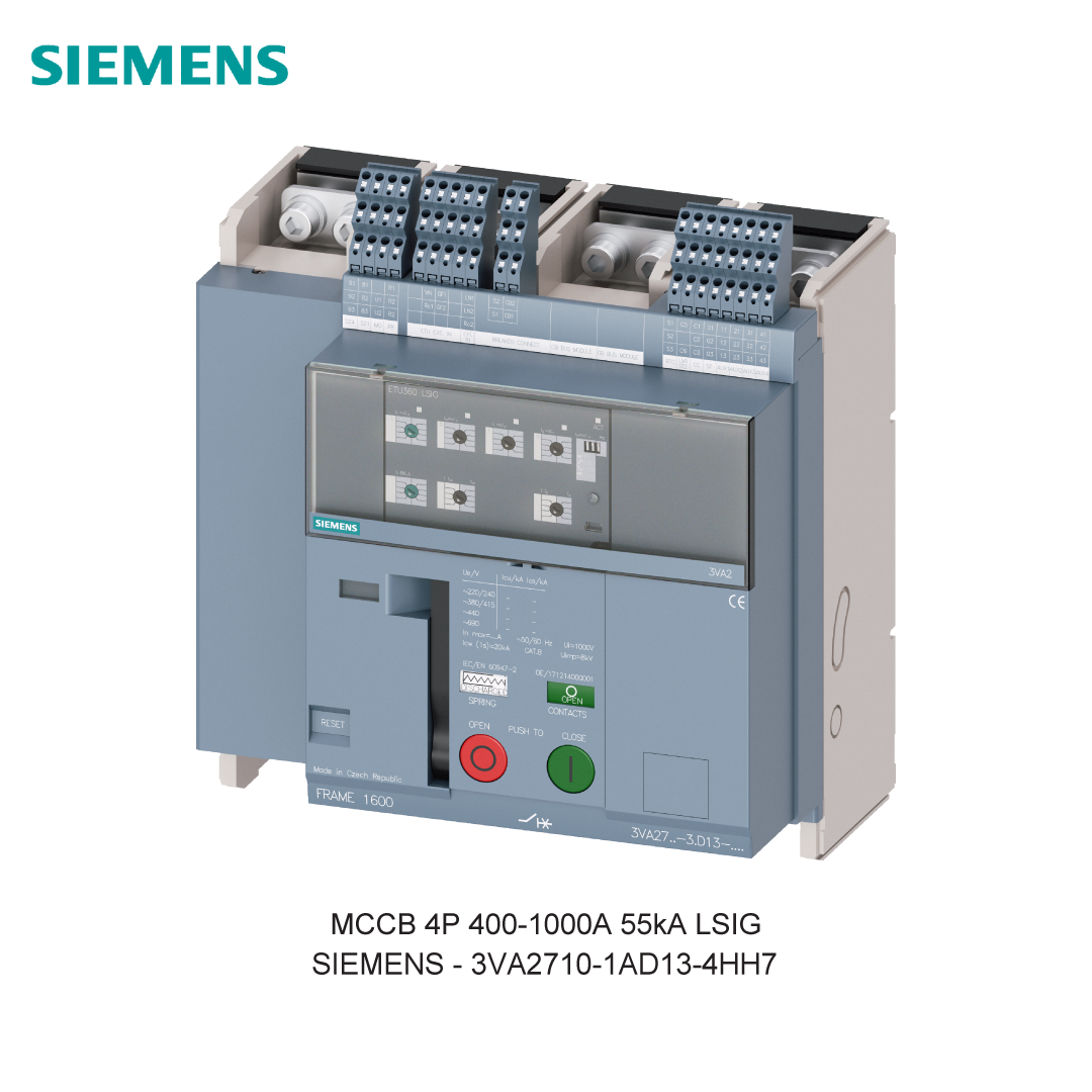 MCCB 4P 400-1000A 55kA LSIG