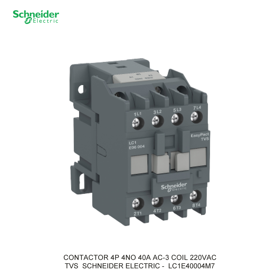 CONTACTOR 4P 40A AC-3 COIL 220VAC 4NO