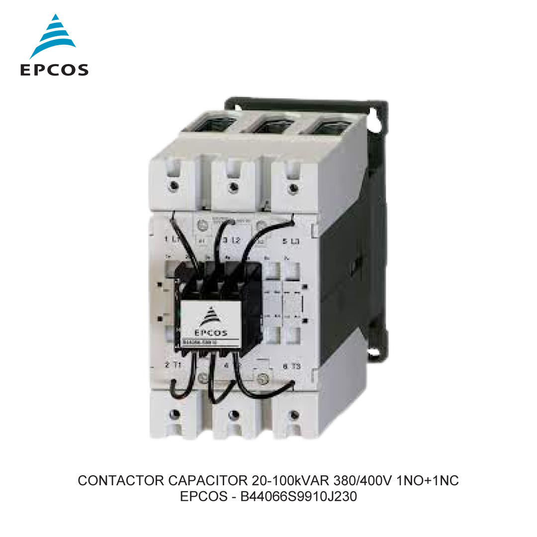 CONTACTOR CAPACITOR 20-100kVAR 380/400V 1NO+1NC