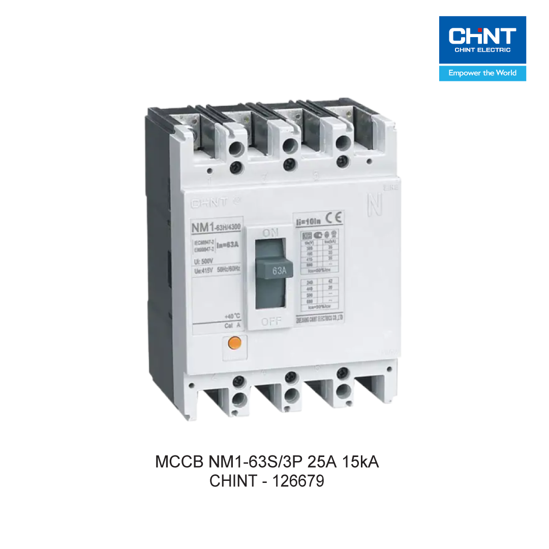 MCCB NM1-63S/3P 25A 15kA