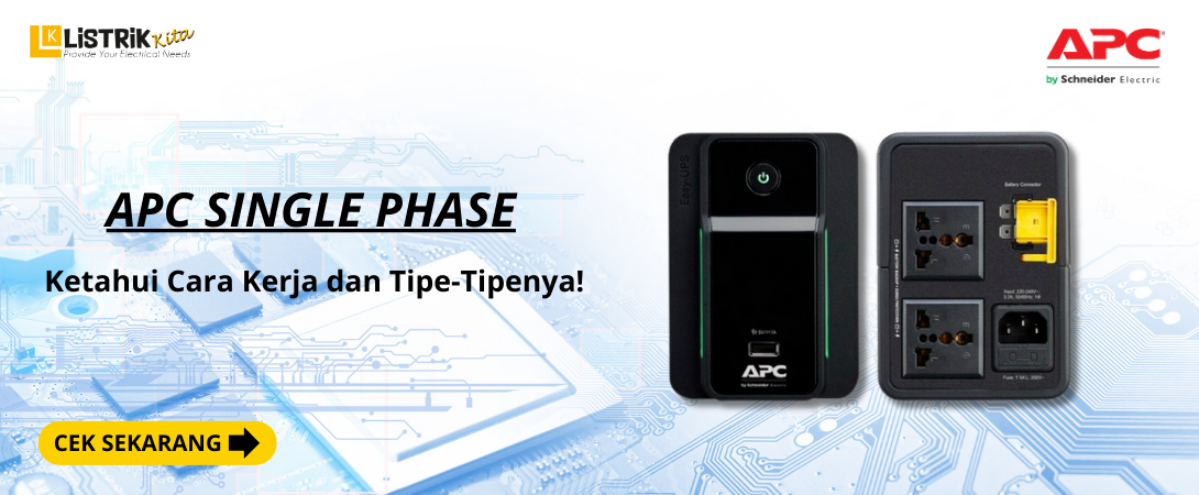UPS 1 Phase Back UPS APC Schneider Electric: Know How It Works and Its Types