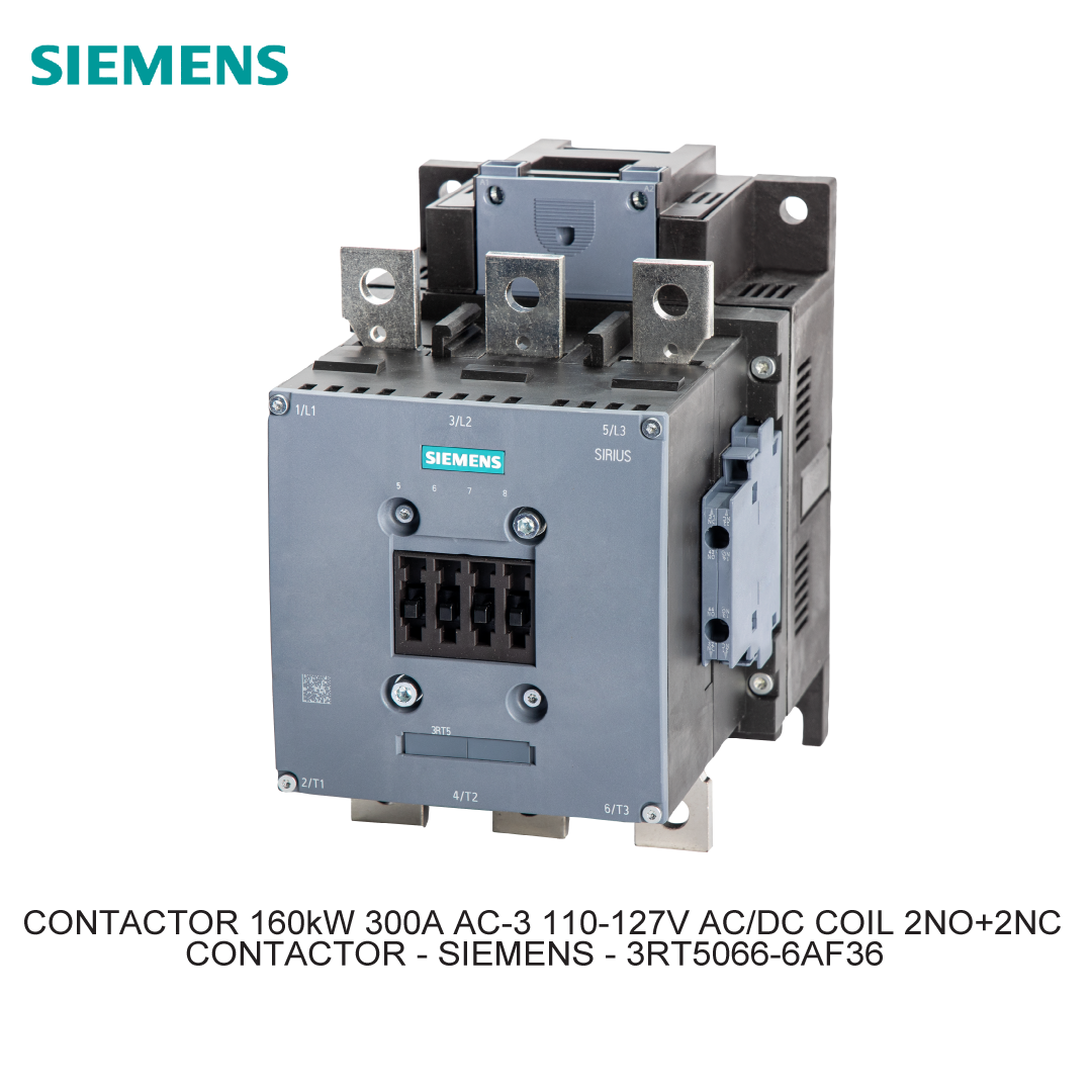 CONTACTOR 160kW 300A AC-3 110-127V AC/DC COIL 2NO+2NC