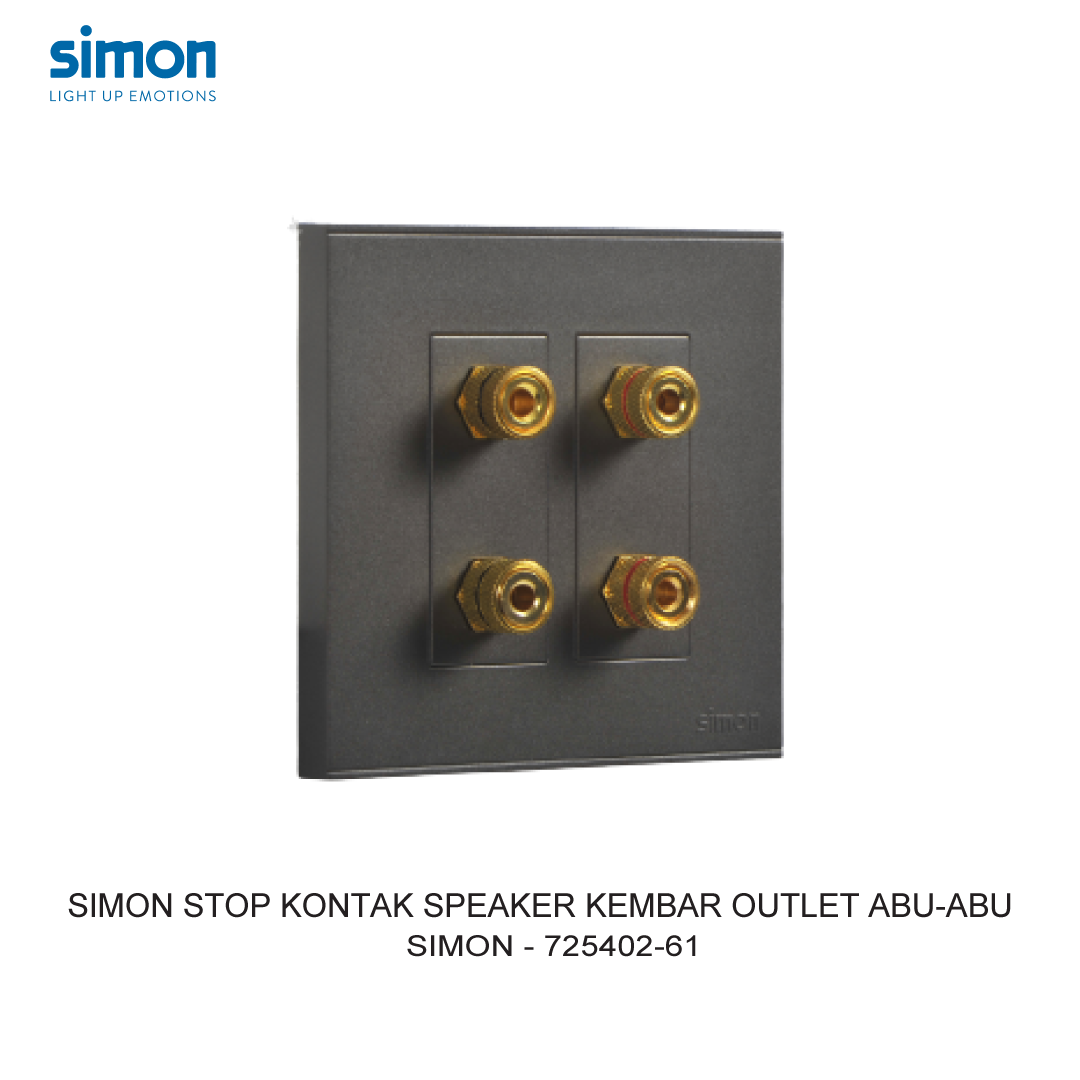 SIMON E6 TWIN SPEAKER OUTLET GREY