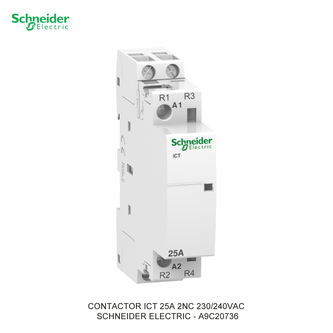 CONTACTOR ICT 25A 2NC 230/240VAC