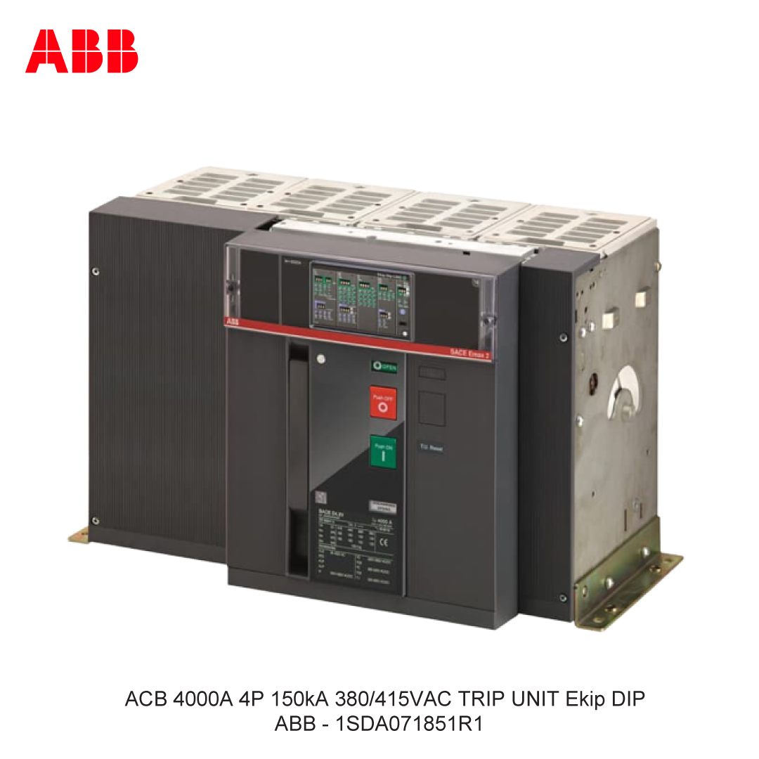 ACB 4000A 4P 150kA 380/415VAC TRIP UNIT Ekip DIP ABB