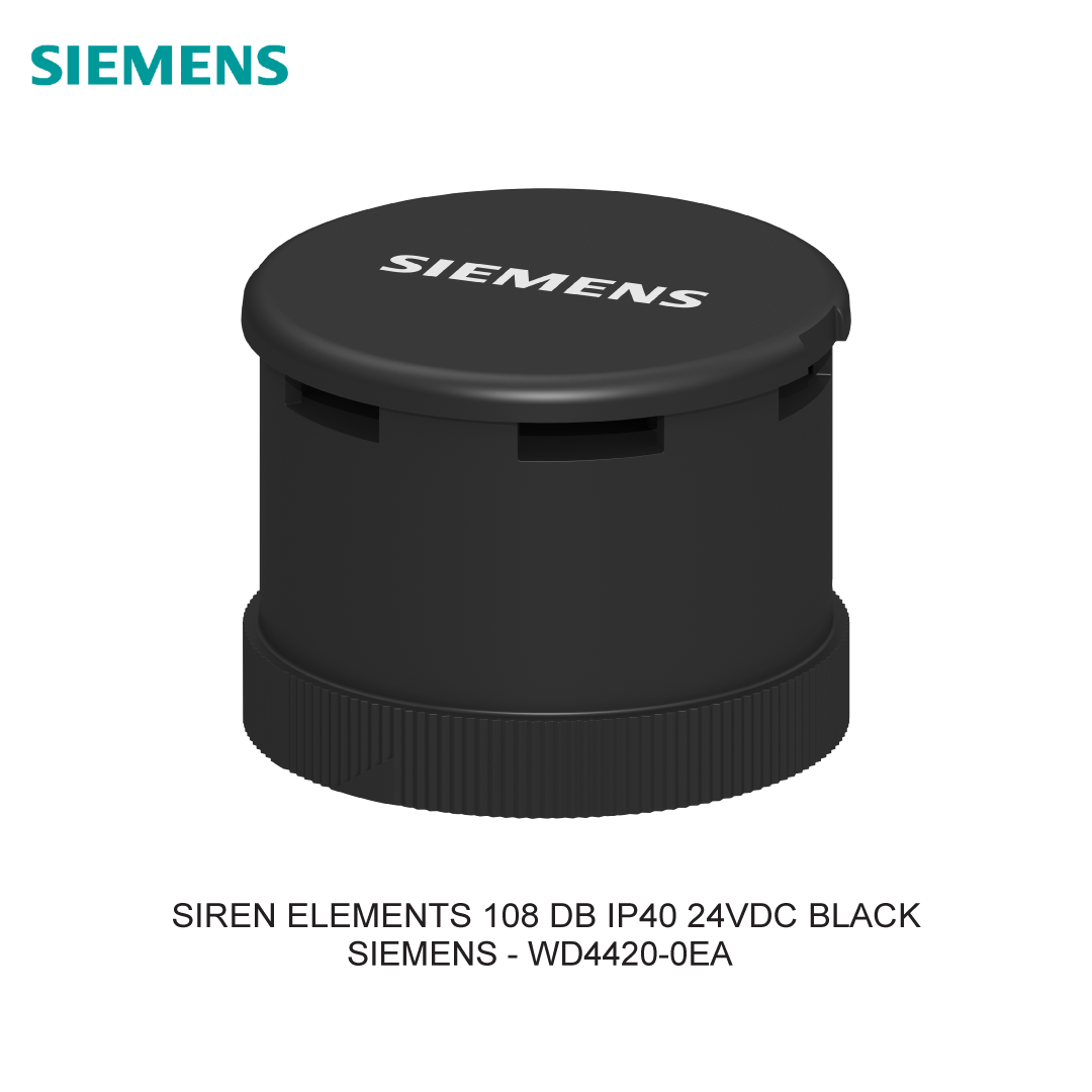 SIREN ELEMENTS 108 DB IP40 24VDC BLACK