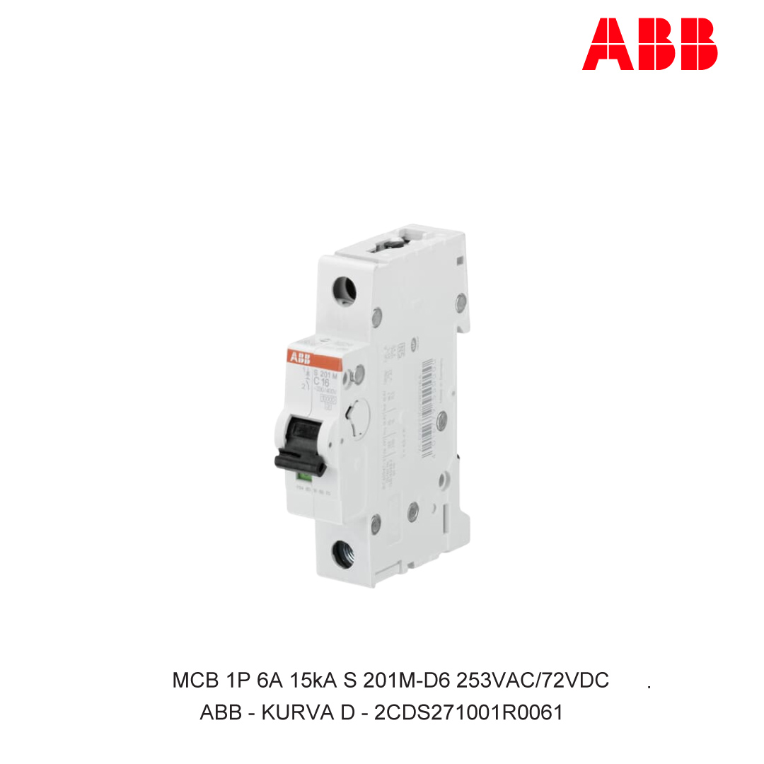 MCB 1P 6A 15kA CURVA D