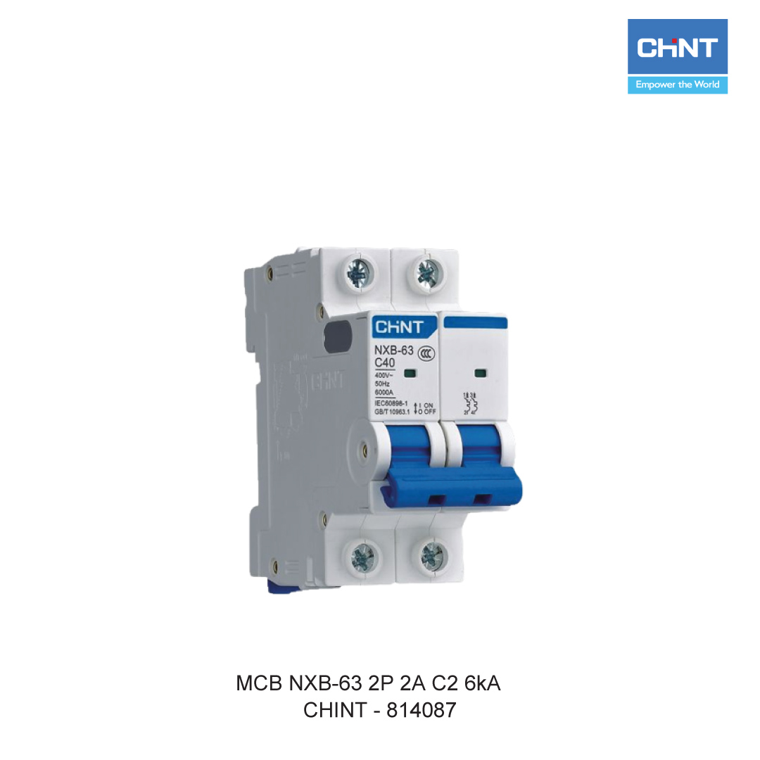 MCB NXB-63 2P 2A C2 6kA